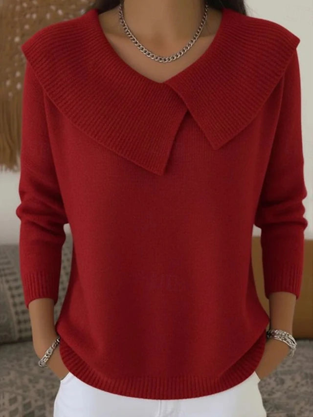 Maglione invernale con colletto