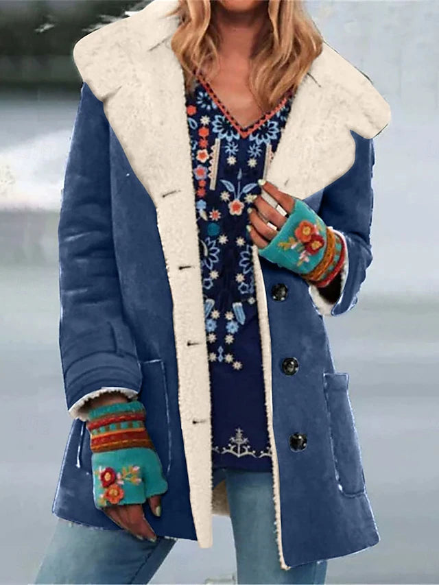 Montone invernale con pelo