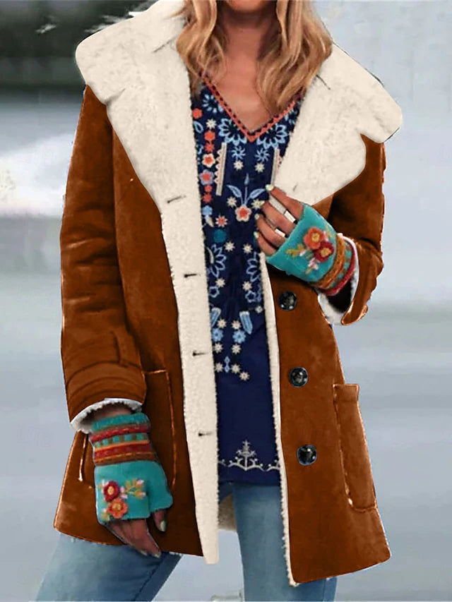 Montone invernale con pelo