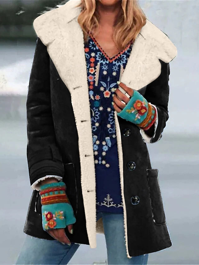 Montone invernale con pelo